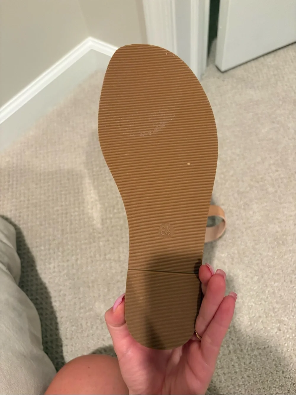 Target Peach Double-Strap Slide Sandals